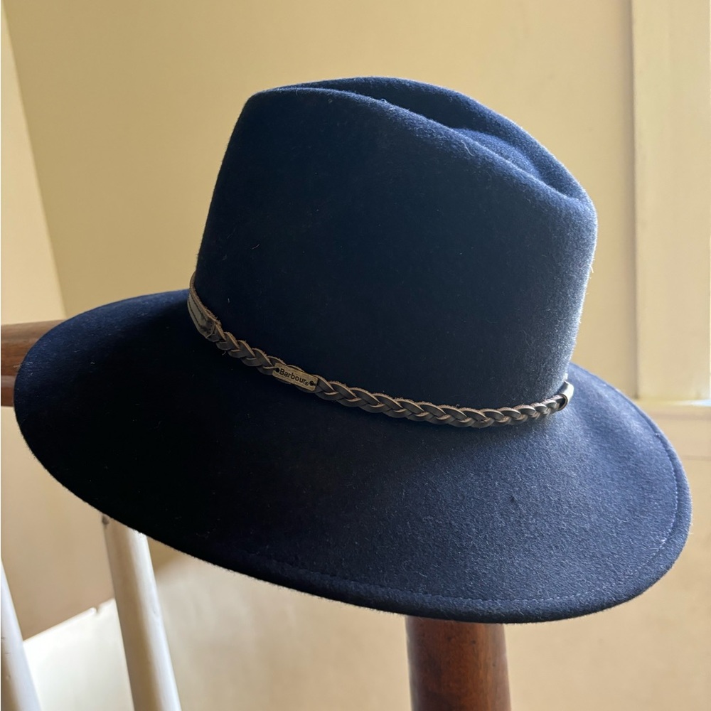 Barbour Navy Tack Fedora. Festival Hat